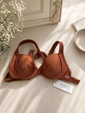Calvin Klein Women’s Terracotta Bikini Top